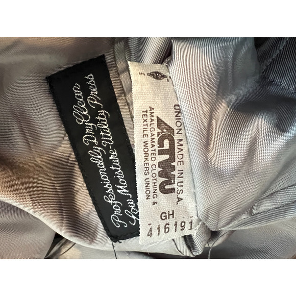 Christian Dior Monsieur Blazer Mens Size 46R Gray Blue Single Breasted Vintage - Picture 3 of 10